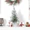 2ft. Pre-Lit Frosted Artificial Christmas Tree in Decorative Planter, Clear Lights